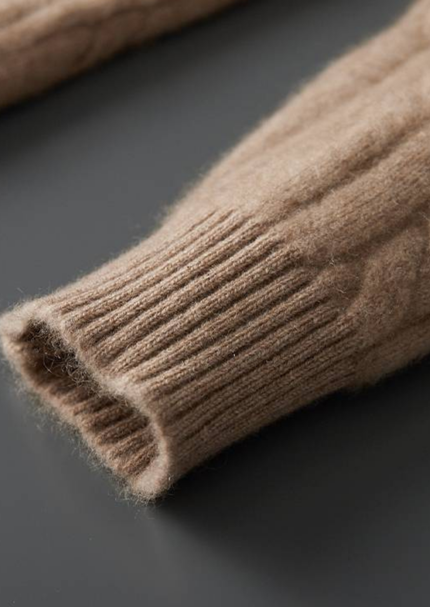 Pure Cashmere Sand Cable Knit Hoodie | Castielli