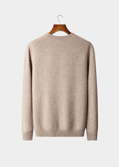 Pure Extra-Fine Merino Wool Cable Crewneck | Castielli