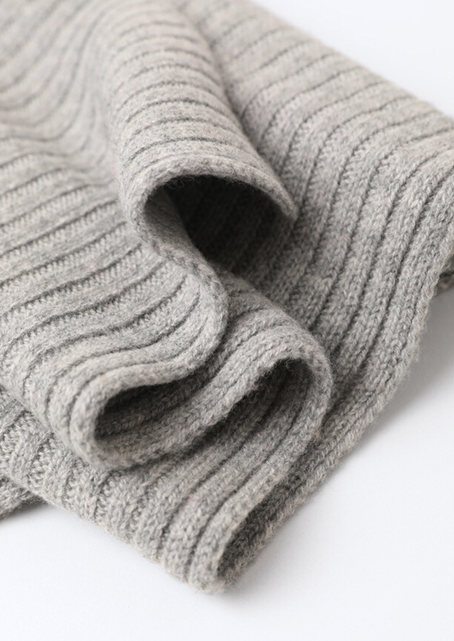 Pure Extra-Fine Merino Wool Wintertime Essentials - Light Gray | Castielli