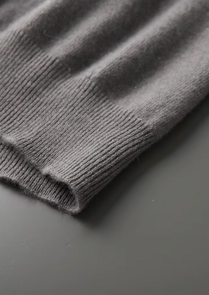 Premium Cashmere Classic Crewneck T-Shirt - Ashen Truffle | Castielli