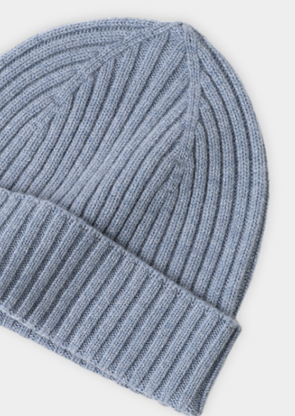 Pure Extra-Fine Merino Wool Wintertime Essentials - Light Blue | Castielli