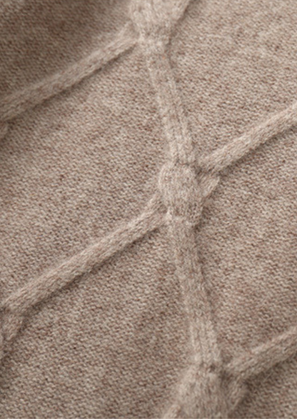 Pure Extra-Fine Merino Wool Cable Crewneck | Castielli