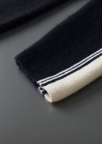 Pure Extra-Fine Merino Wool Black Damien Set | Castielli