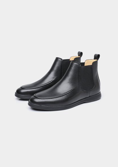 Black Leather Chelsea Boot | Castielli