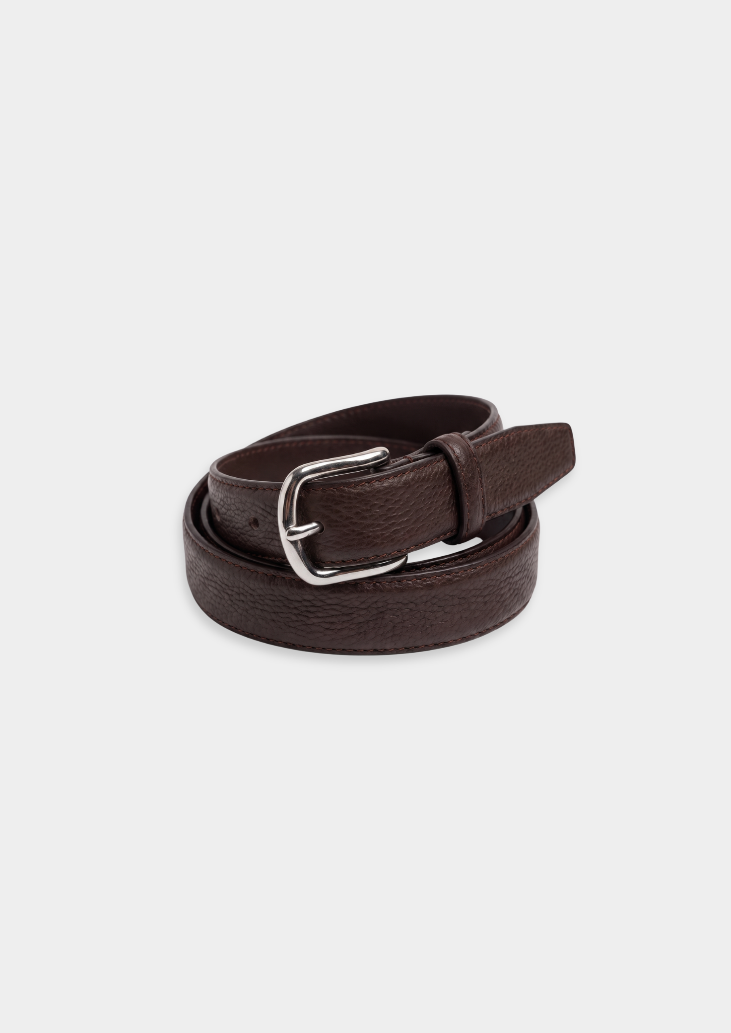Brown Essential Leather Belt | Castielli
