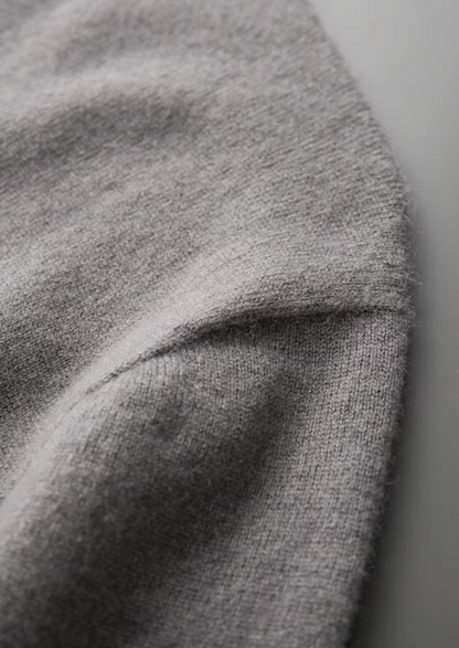 Premium Cashmere Classic Crewneck T-Shirt - Ashen Truffle | Castielli