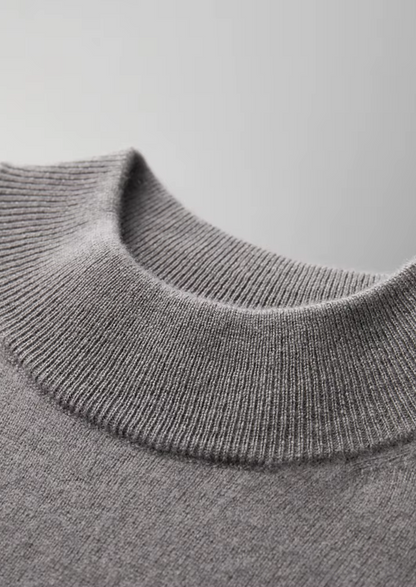 Premium Cashmere Mock Neck T-Shirt | Castielli