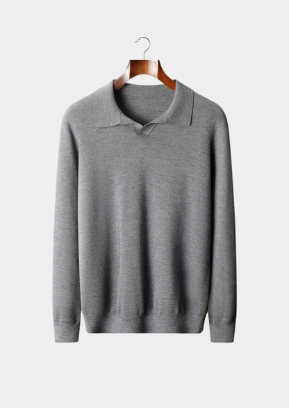 Premium Cashmere Buttonless Sweater Polo | Castielli