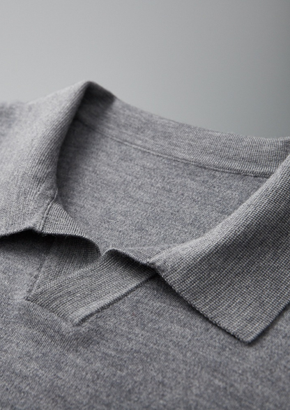 Premium Cashmere Buttonless Sweater Polo | Castielli