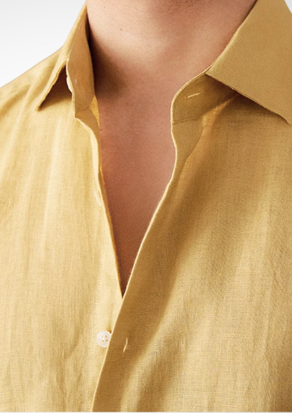 Portofino Coastal Shirt - Yellow | Castielli