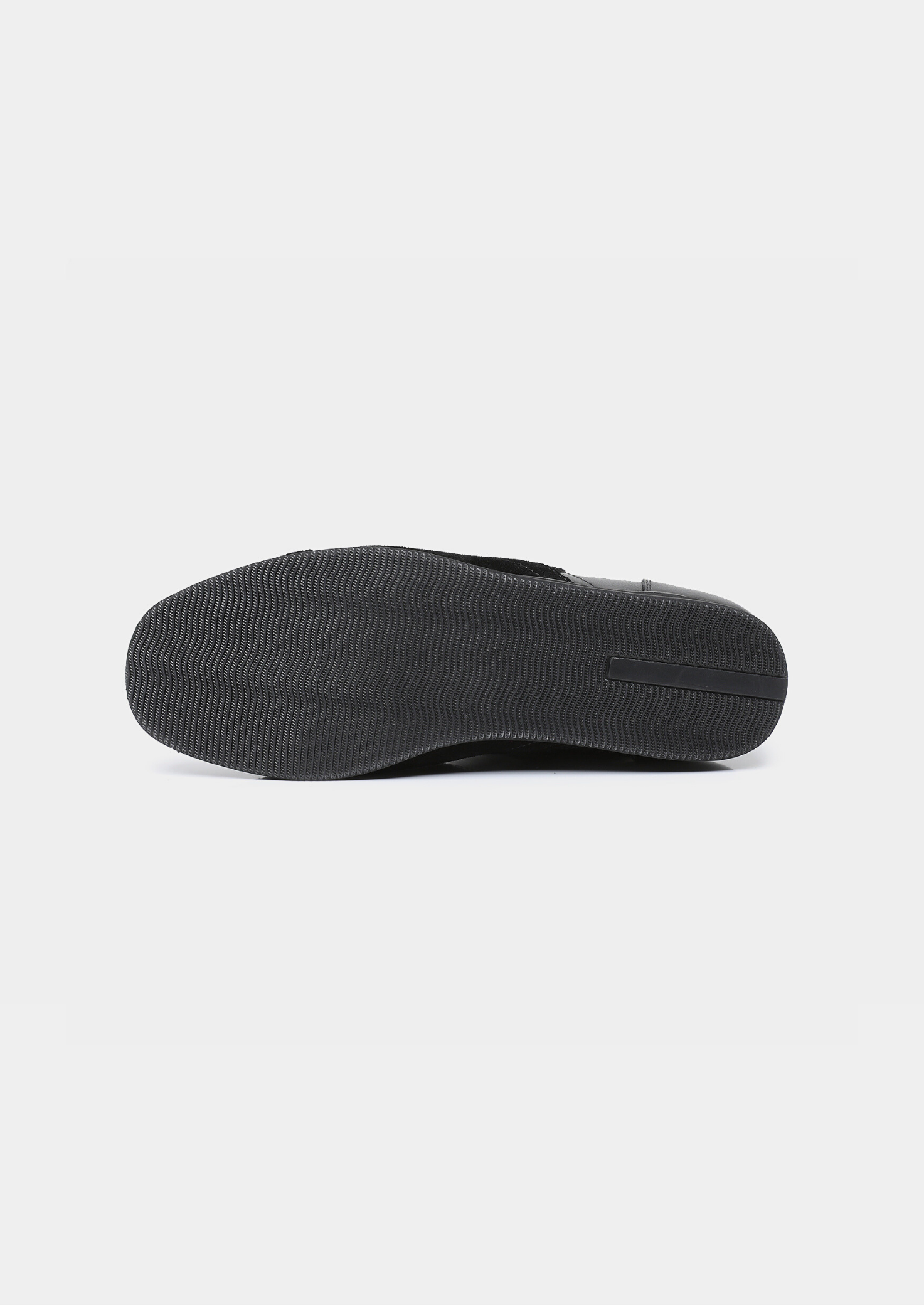 Black Retro Hybrid Suede Leather Runner | Castielli