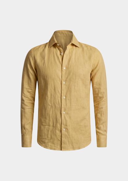 Portofino Coastal Shirt - Yellow | Castielli