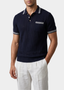 Leon Navy Blue Open Knit Lightweight Polo