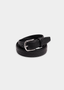 Black Essential Leather Belt