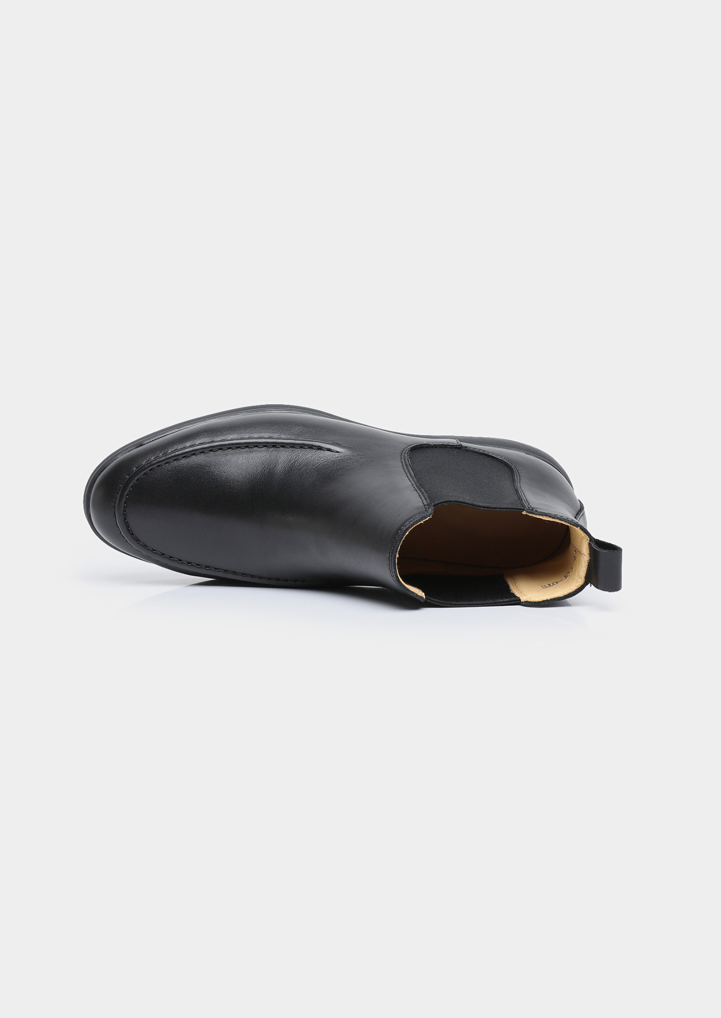 Black Leather Chelsea Boot | Castielli