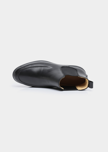 Black Leather Chelsea Boot | Castielli