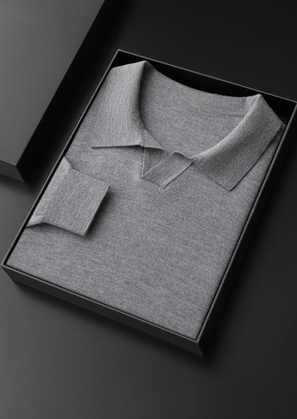 Premium Cashmere Buttonless Sweater Polo | Castielli