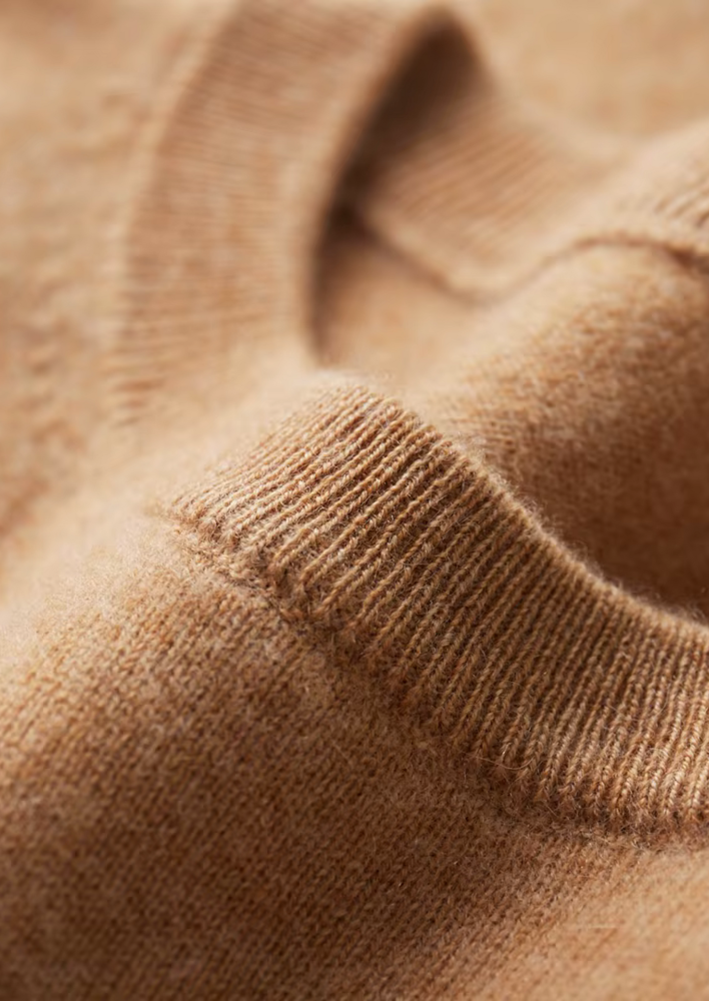Premium Cashmere Classic Crewneck T-Shirt - Honey Mustard | Castielli