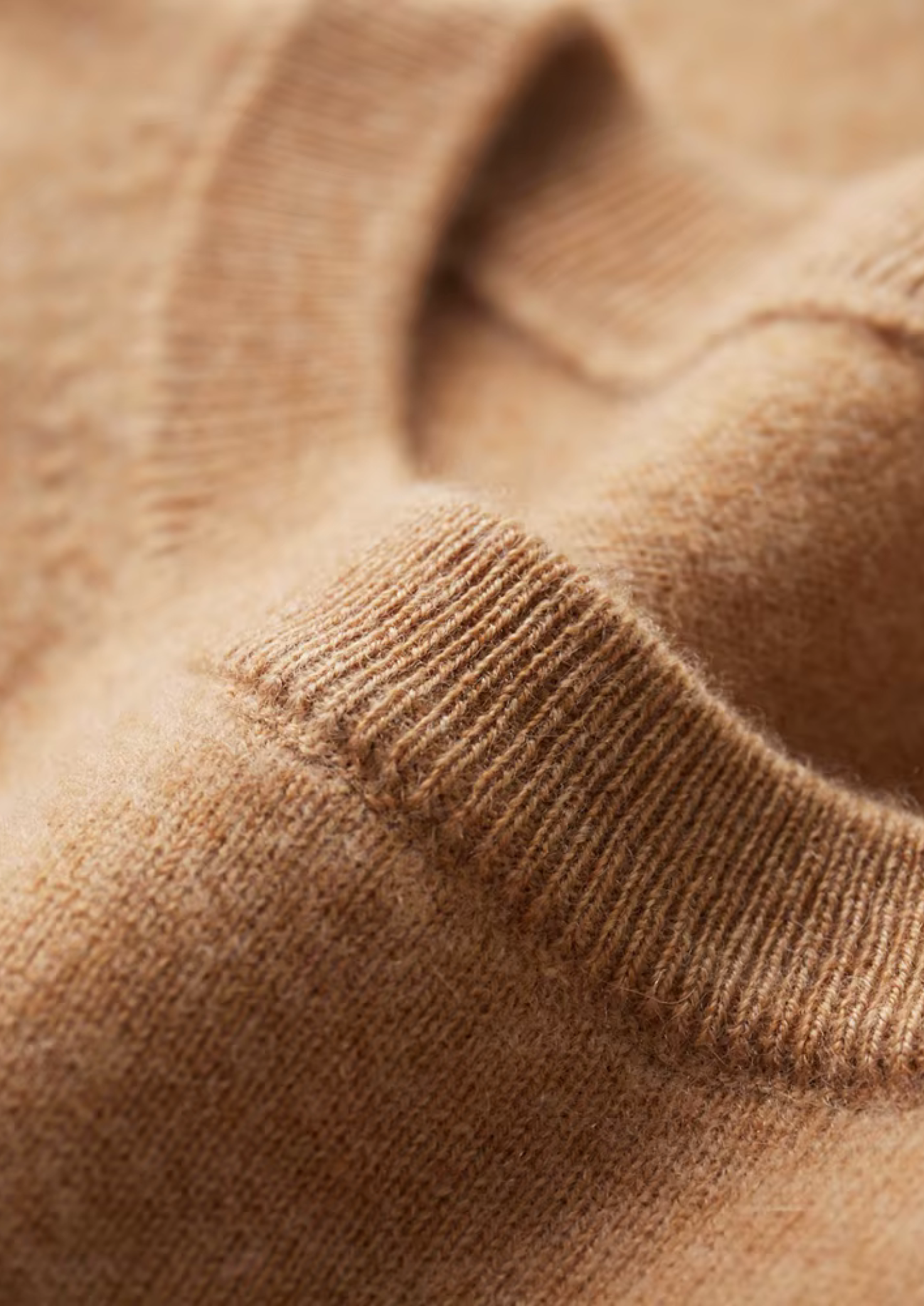 Premium Cashmere Classic Crewneck T-Shirt - Honey Mustard | Castielli