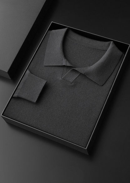Premium Cashmere Buttonless Sweater Polo | Castielli