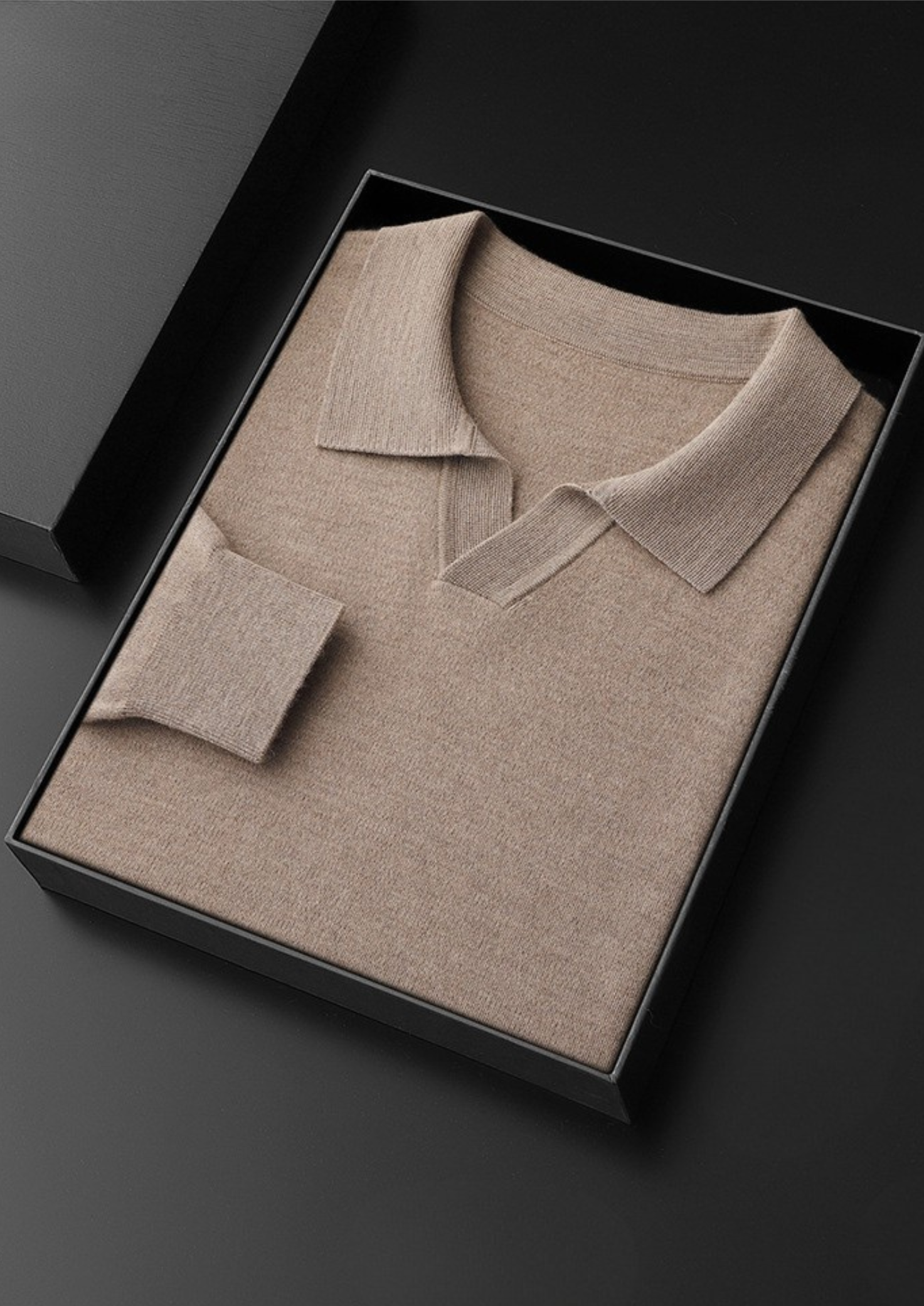 Premium Cashmere Buttonless Sweater Polo | Castielli