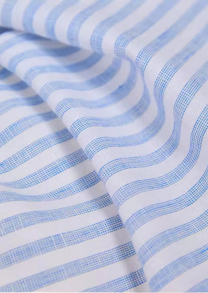 Portofino Striped Coastal Shirt - Light Blue | Castielli