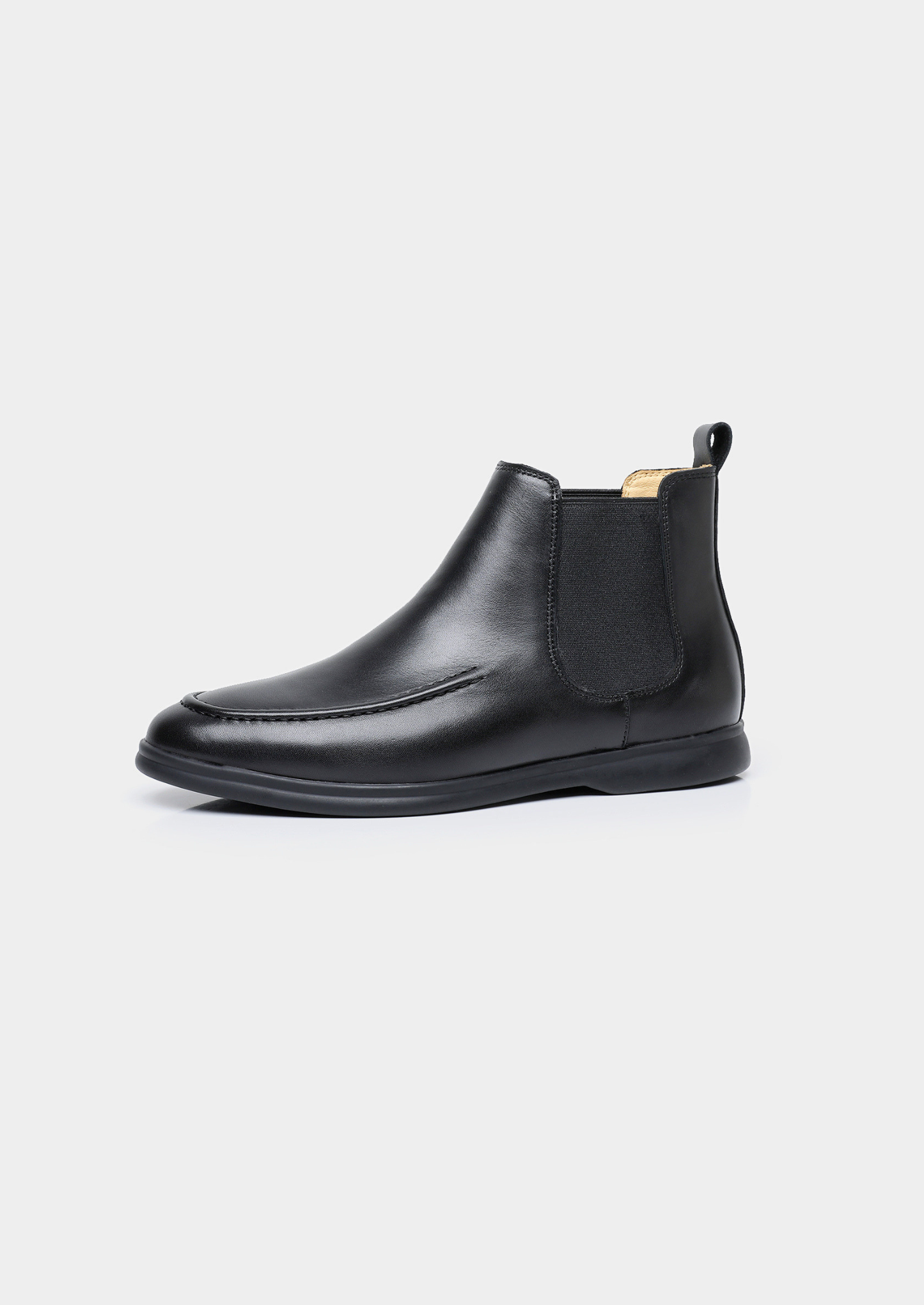 Black Leather Chelsea Boot | Castielli