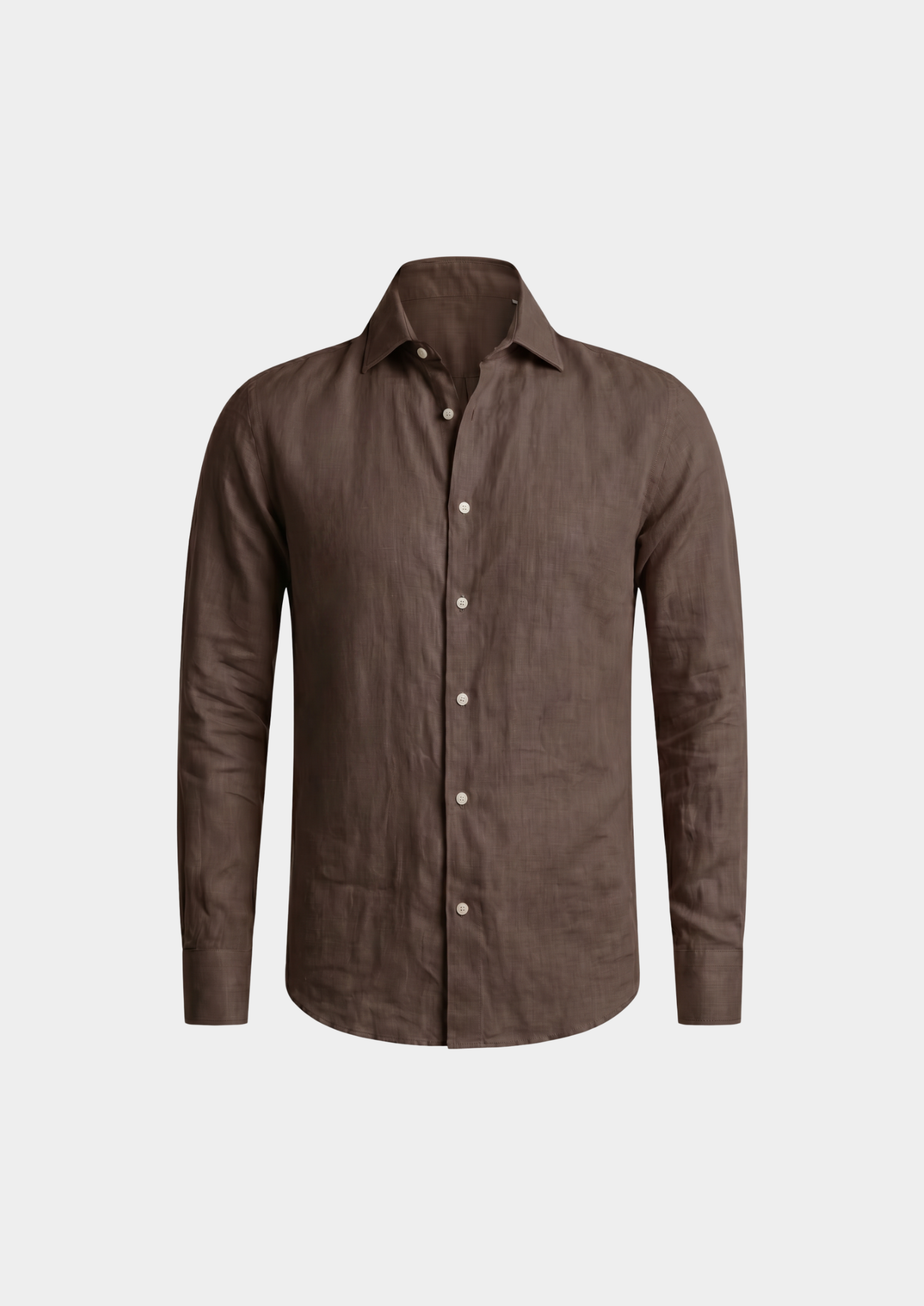 Portofino Coastal Shirt - Dark Brown | Castielli