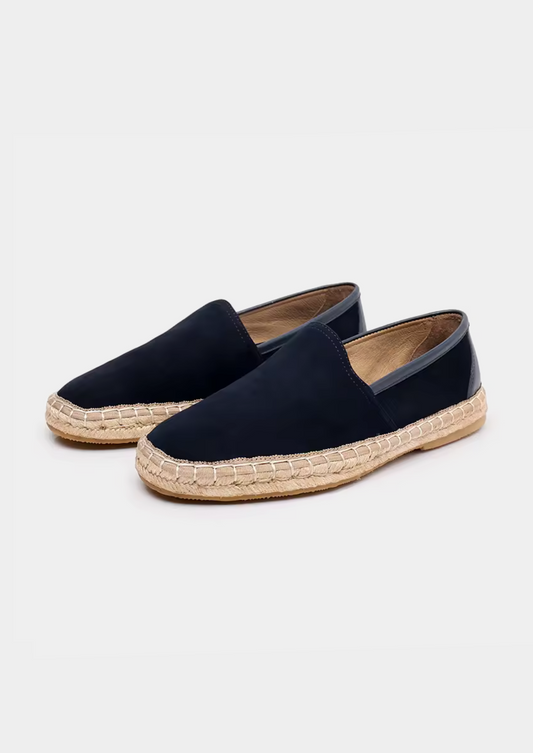 Seaside Espadrilles - Navy Blue | Castielli