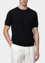 Essential Black Knitted Crewneck T-Shirt