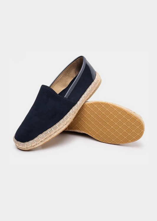 Seaside Espadrilles - Navy Blue | Castielli