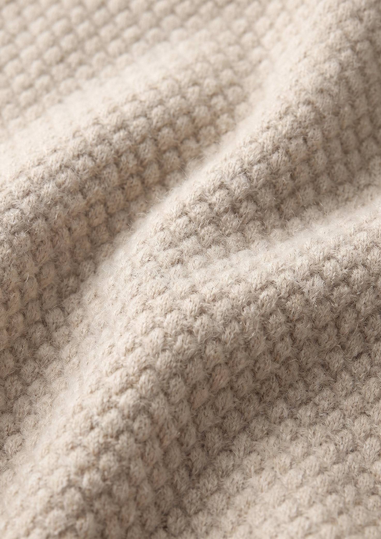 Premium Cashmere Ivory Two-Tone Polo | Castielli