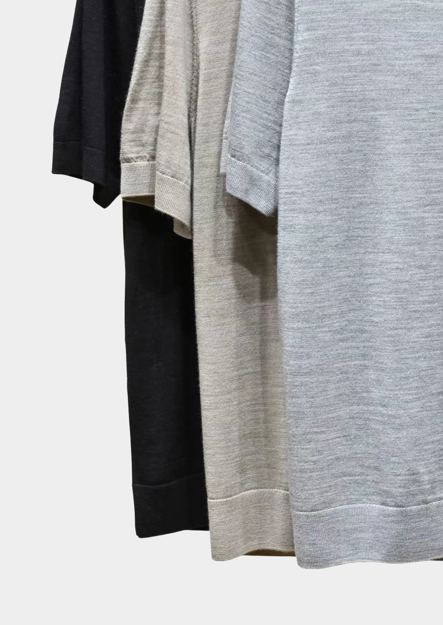 Ellis Light Gray Lightweight Polo Shirt | Castielli
