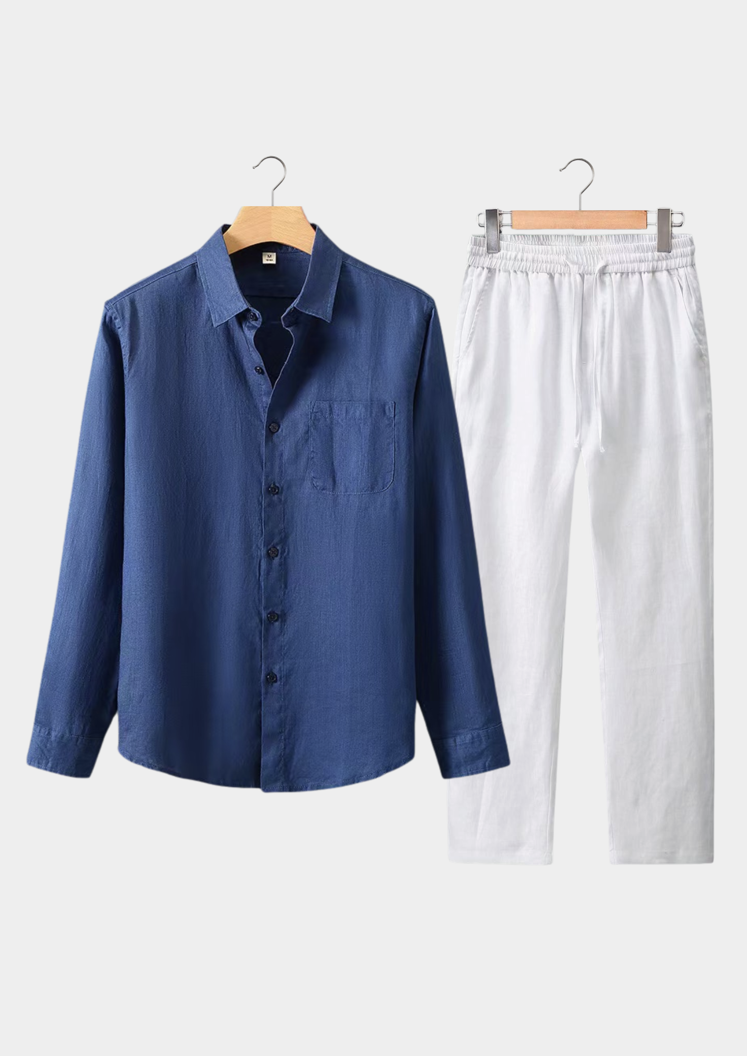 Dolcevita Longsleeve Summer Set - Navy Blue/white | Castielli