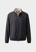 Black Technical Windbreaker Jacket