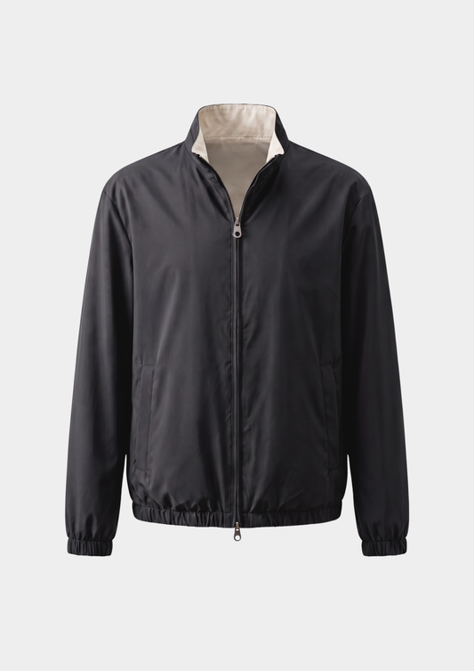 Black Technical Windbreaker Jacket | Castielli
