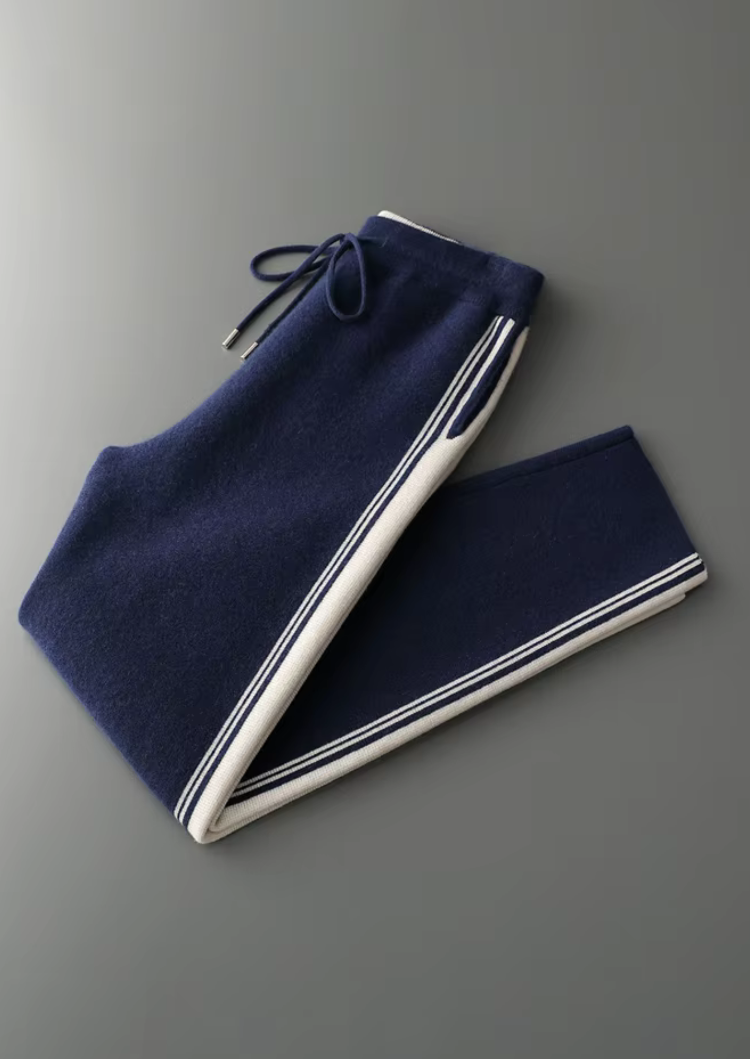 Pure Extra-Fine Merino Wool Navy Blue Damien Set | Castielli
