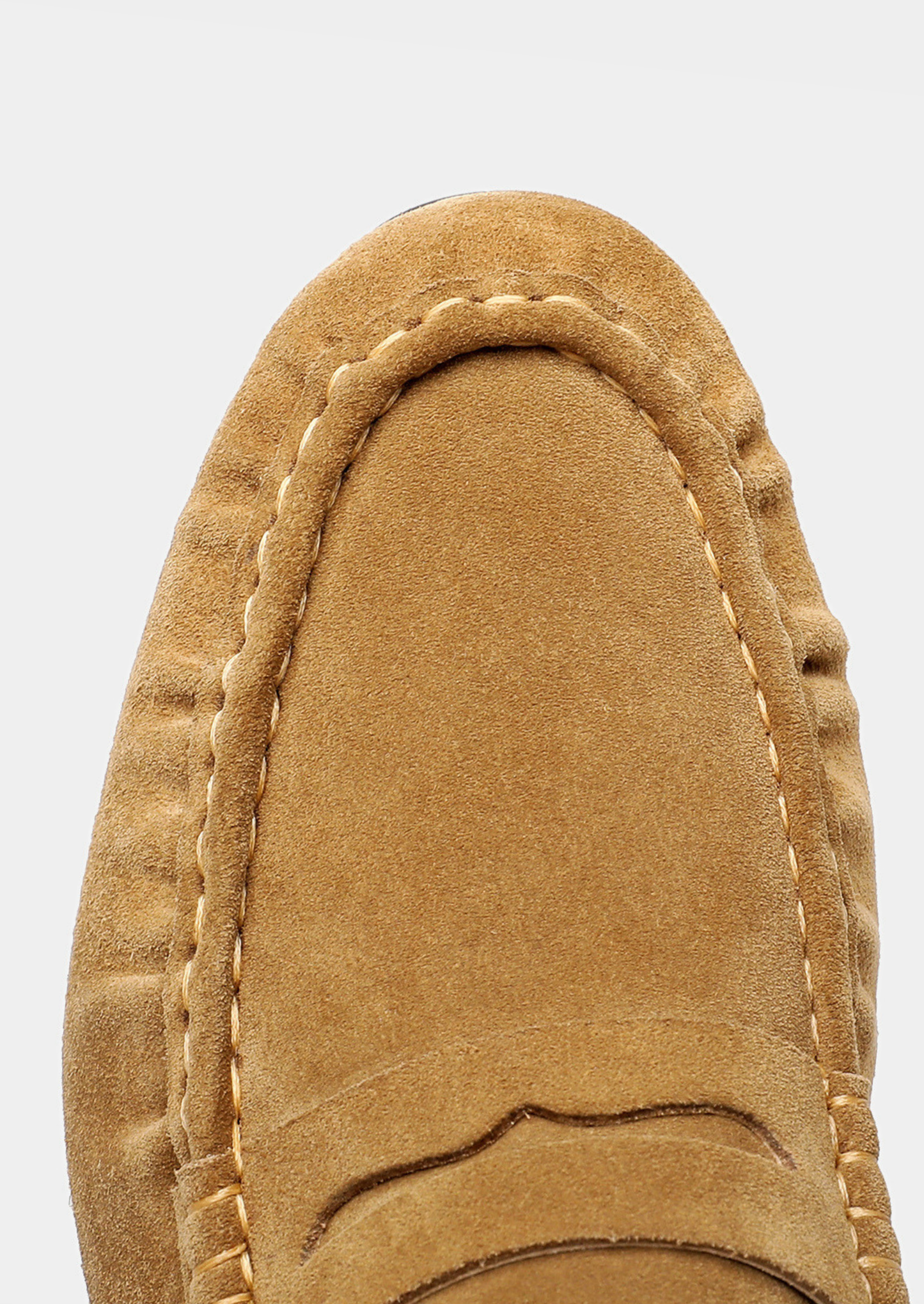 Caramel Classic Penny Suede Loafers | Castielli