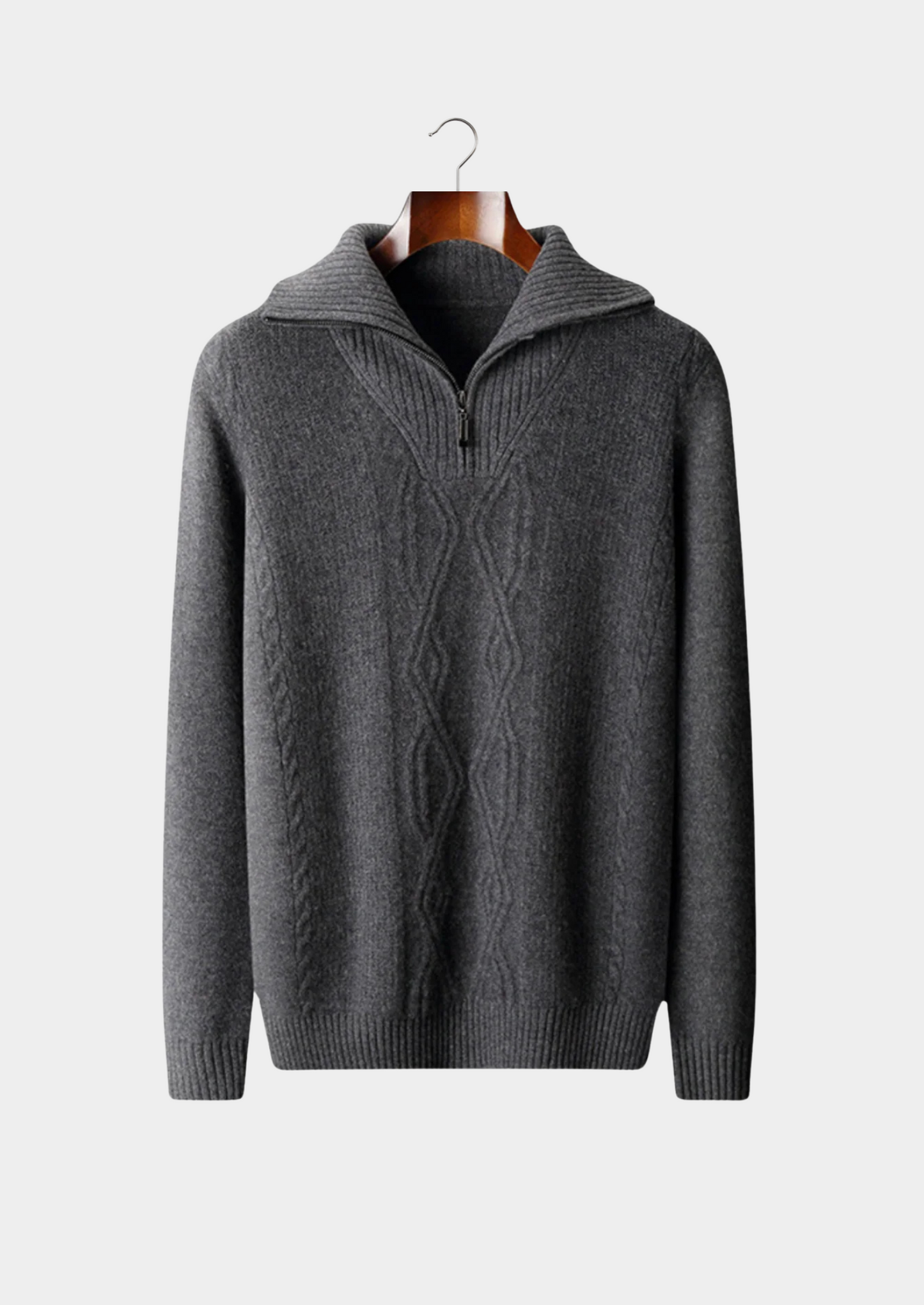 Pure Extra-Fine Merino Wool Half Zip Sweater | Castielli