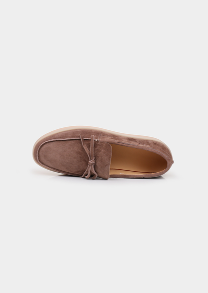 Chestnut Taupe Boat Loafers | Castielli