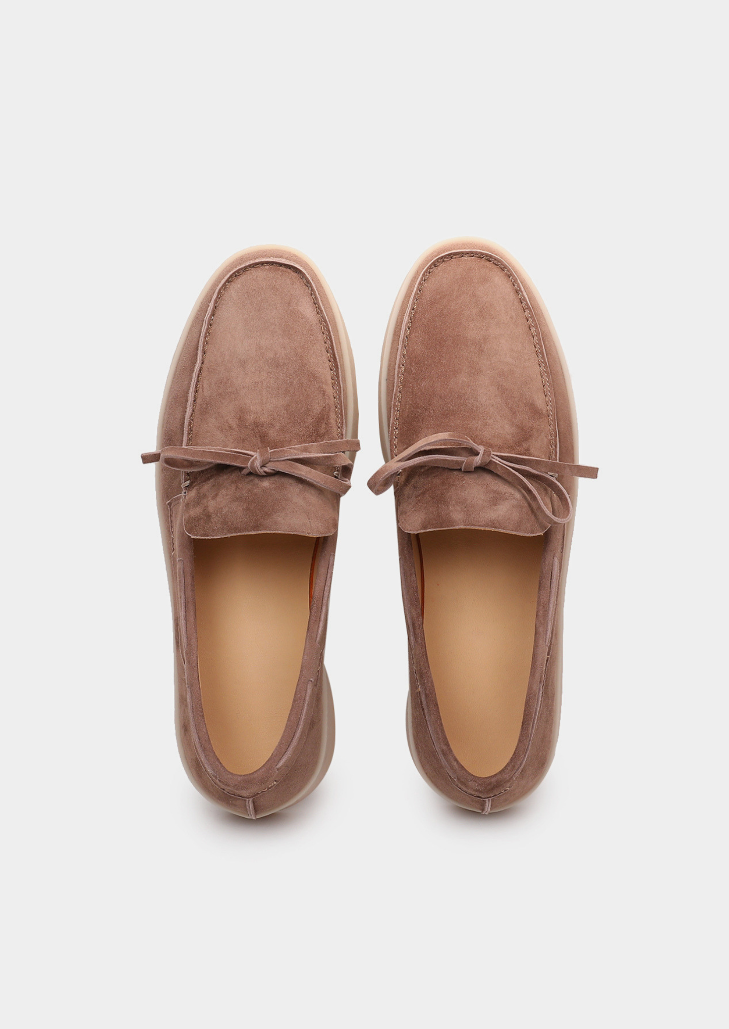 Chestnut Taupe Boat Loafers | Castielli