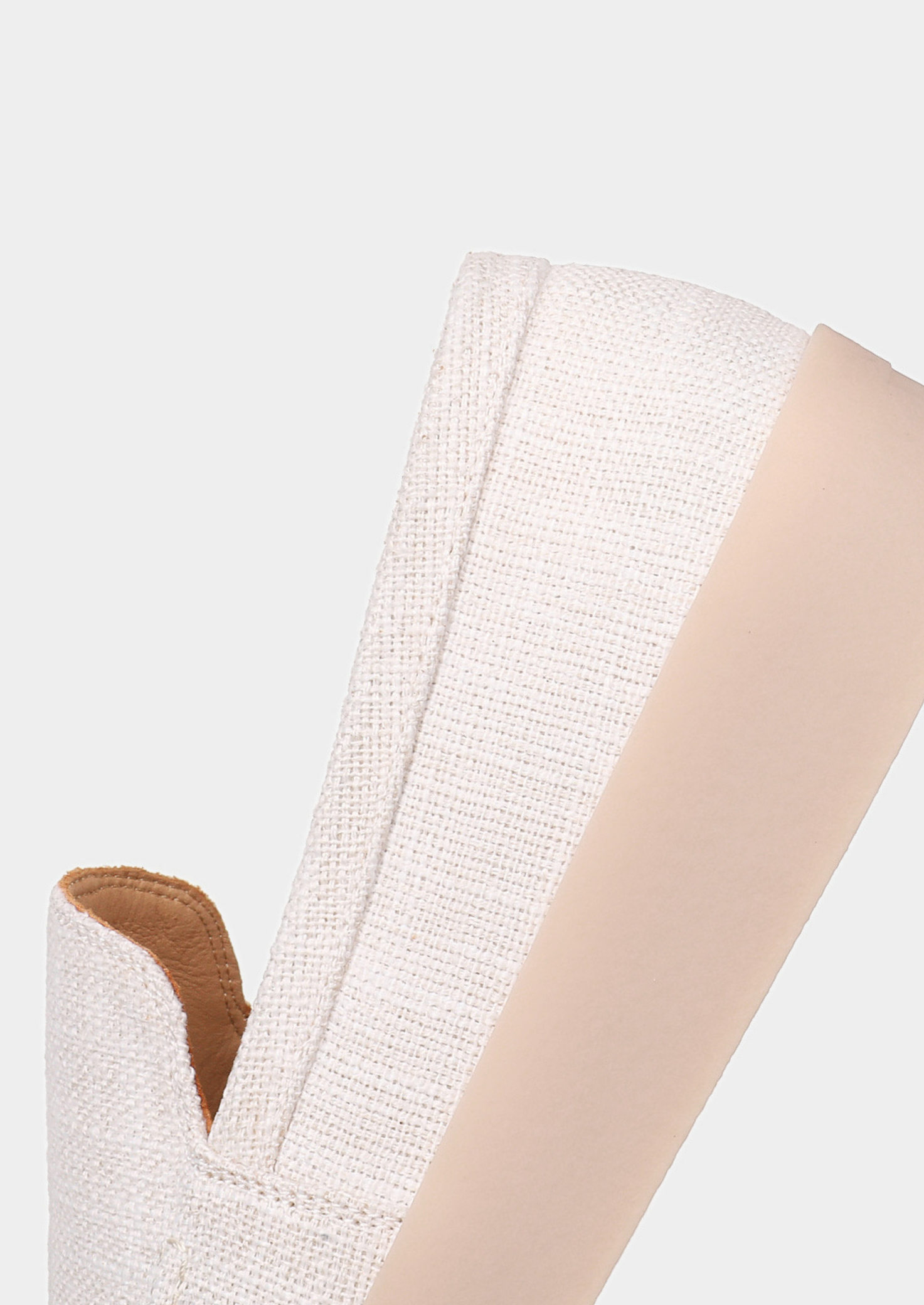 White Linen City Loafers | Castielli