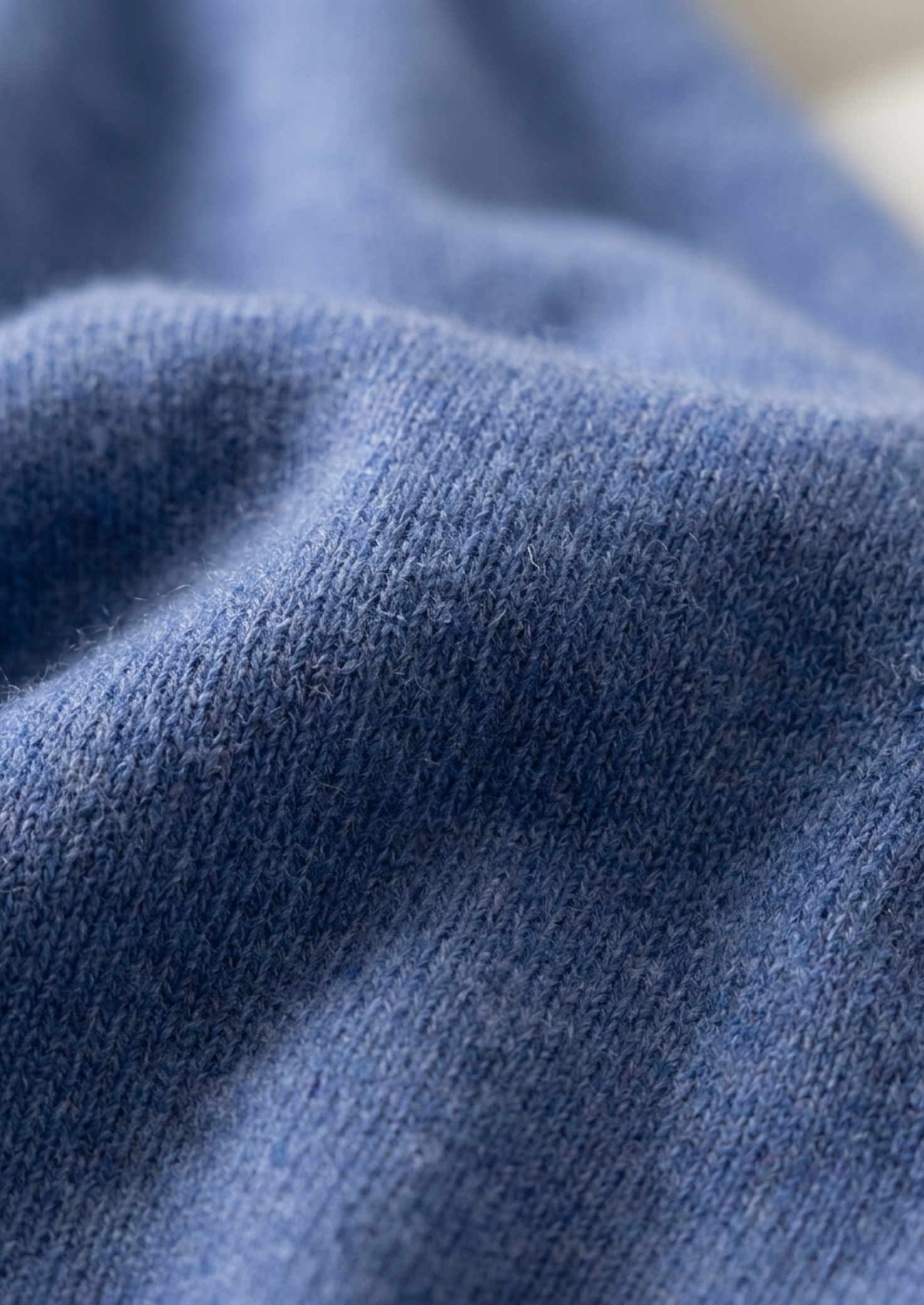 Premium Cashmere Classic Crewneck T-Shirt - Deep Atlantic | Castielli