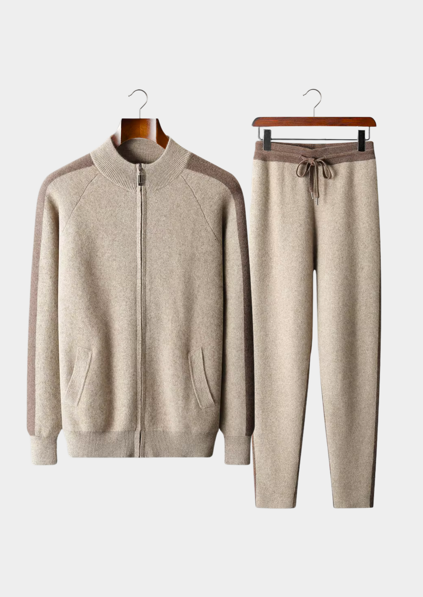 Premium Cashmere Sand Torino Leisure Set | Castielli