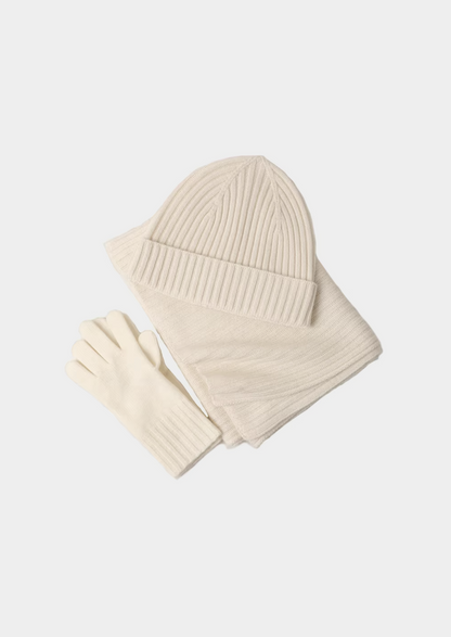 Pure Extra-Fine Merino Wool Wintertime Essentials - Ivory | Castielli