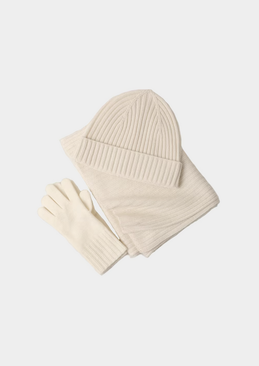 Pure Extra-Fine Merino Wool Wintertime Essentials - Ivory | Castielli