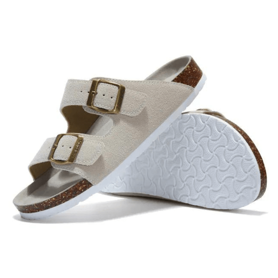Castielli Suede Arizona Sandals - Cream