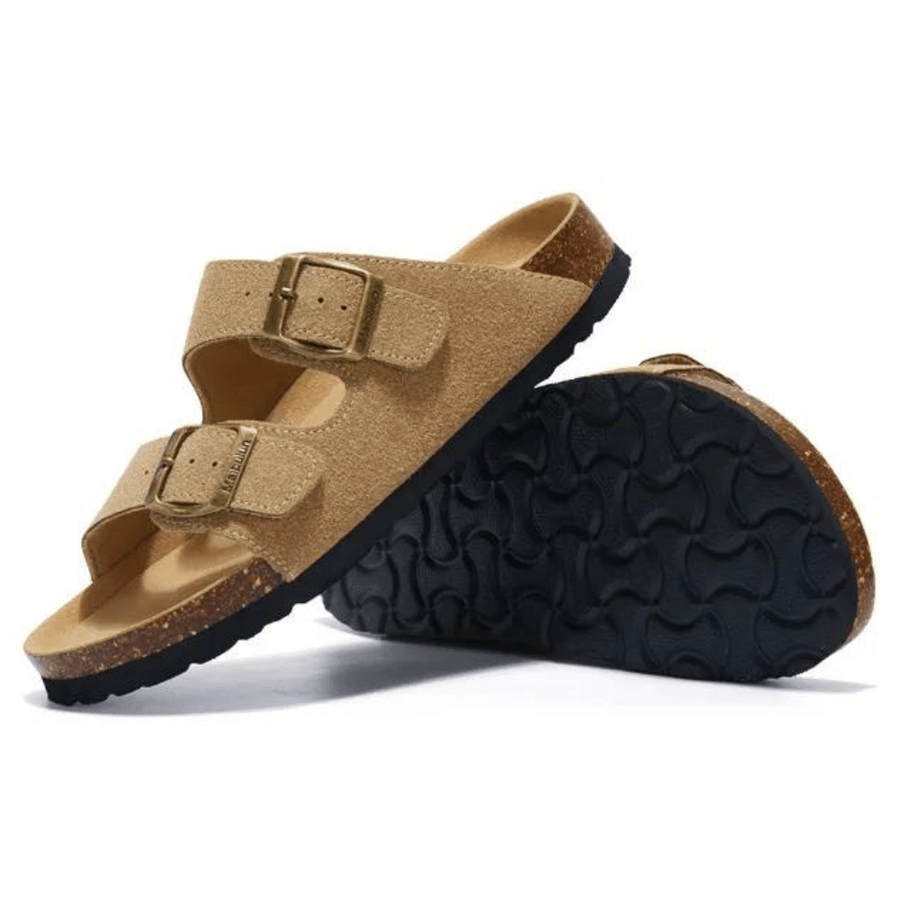 Castielli Suede Arizona Sandals - Light Brown