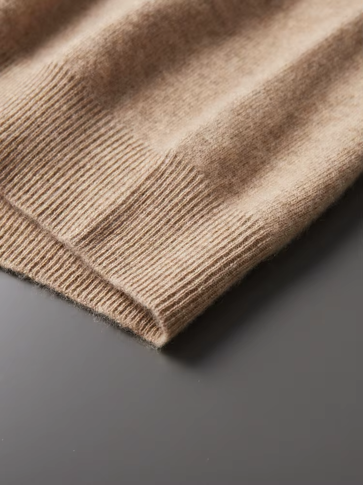 Pure Extra-Fine Merino Wool Beige Leisure Hoodie | Castielli