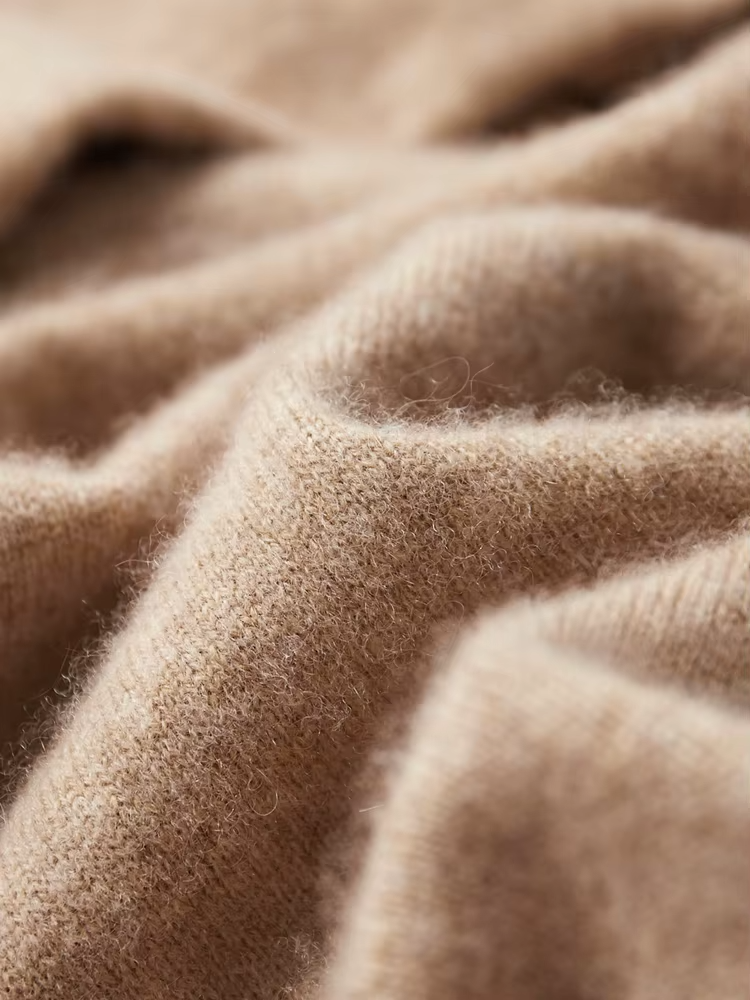 Pure Extra-Fine Merino Wool Beige Leisure Hoodie | Castielli